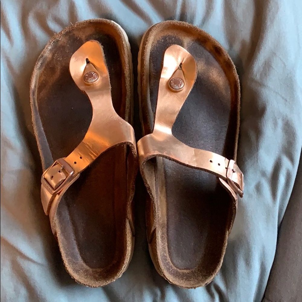 Rose Gold Birkenstocks